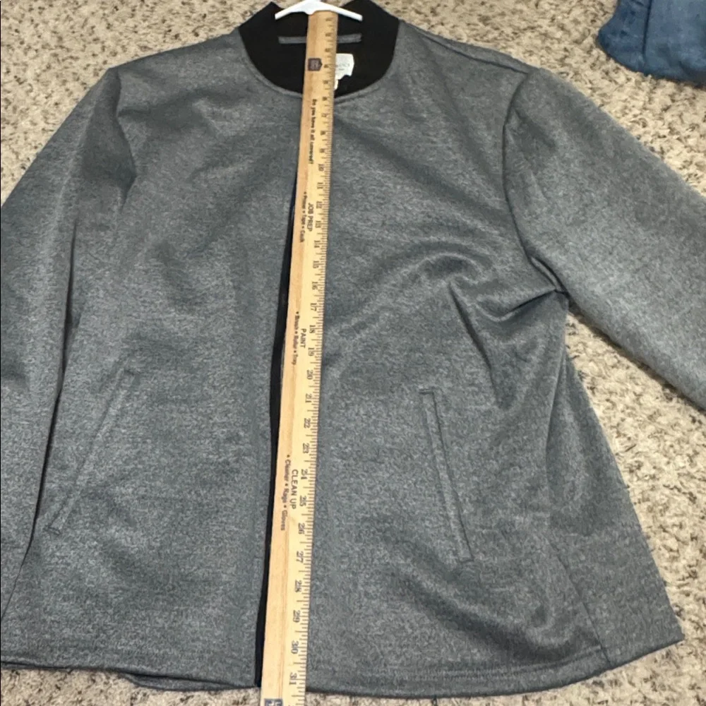 Men's‎ CONSTRUCT XXL Jacket Gray Knit Zip Up Bomber Silvadur New with Tags